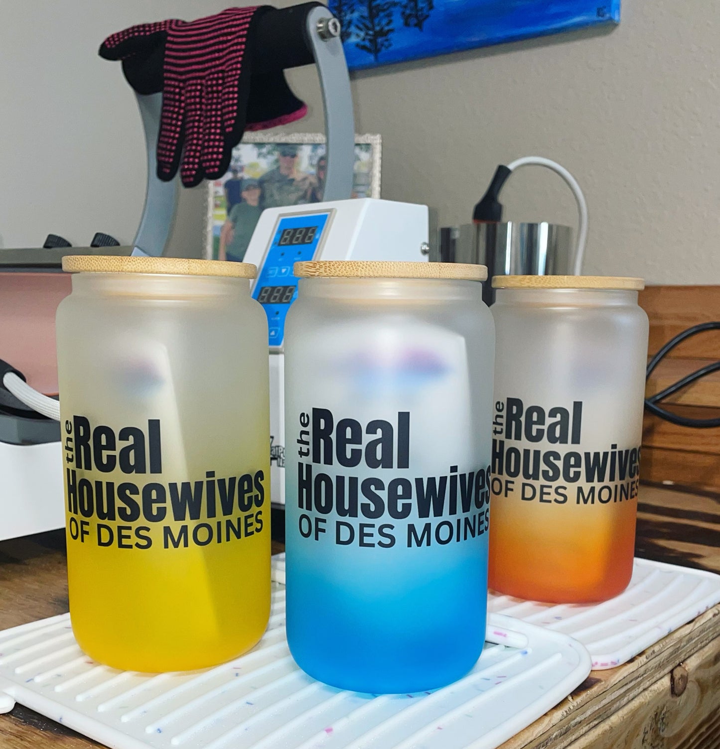 Wives Colored Glass Cups