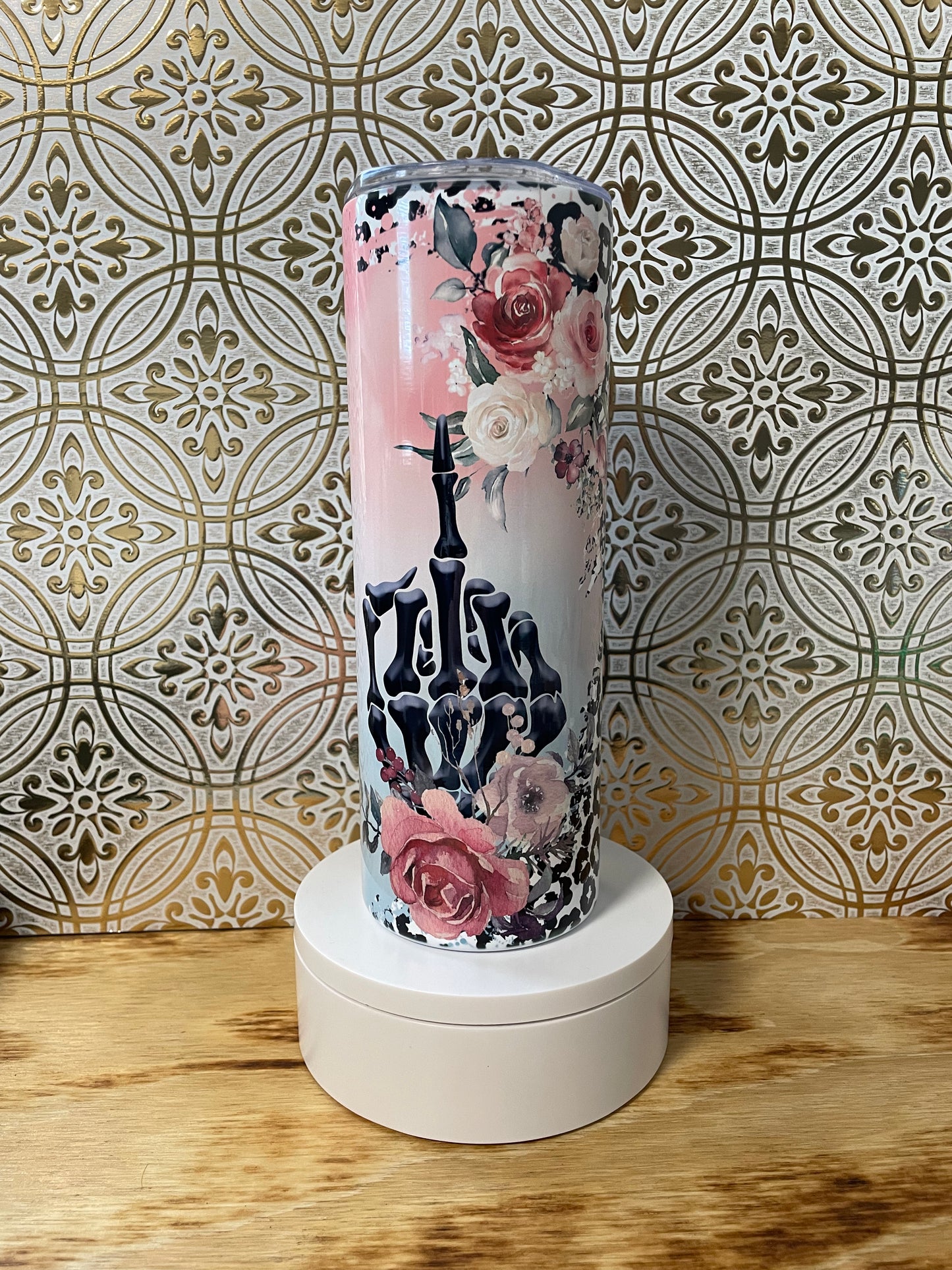 Skull & Floral F Everything Tumbler